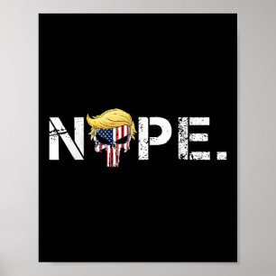 Poster Non Pas Encore Drôle Trump Apparel Non Pas Non Plu
