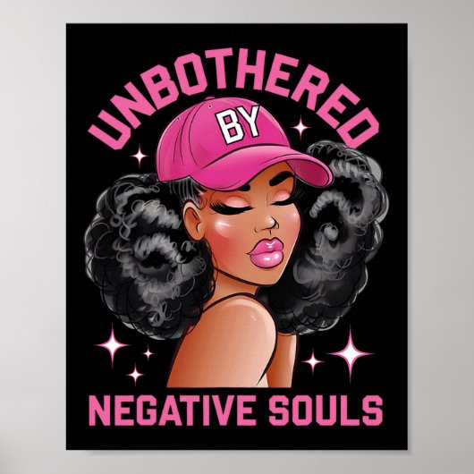 Poster Non Préoccupé Par Les Âmes Négatives JunetDix Femm (Devant)