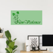Poster Non-violence (Bureau à domicile)