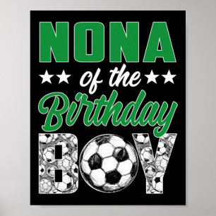 Poster Nona du garçon d'anniversaire Ensemble de famille