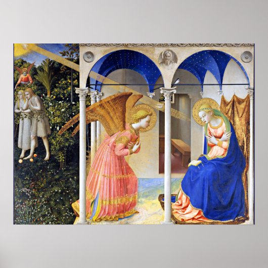 Poster NONCIATION de Fra Beato Angelico (Devant)