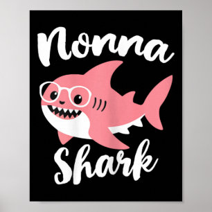 Poster Nonna Shark Fête des mères grand-mère 1