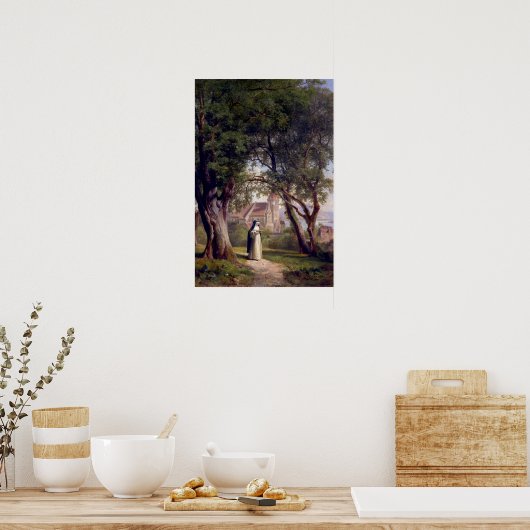 Poster nonne solitaire (Cuisine)