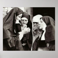 Nonnes fumer photographie vintage