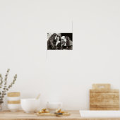 Poster Nonnes Fumer Photographie Vintage 12x8in (Cuisine)