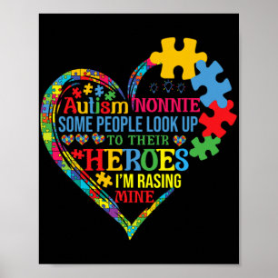 Poster Nonnie Raising Héros Fête des mères Autisme Nonnie