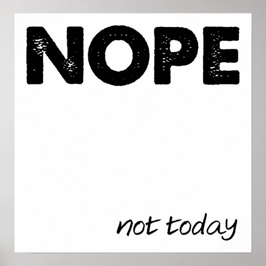 Poster Nope Funny (Devant)