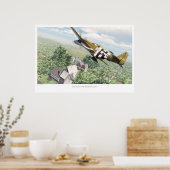 Poster Nord-américain P-51B Mustang 'Express de Berlin (Cuisine)