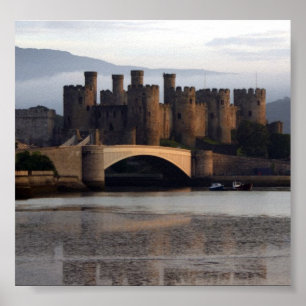 Poster Nord Pays de Galles de château de Conwy