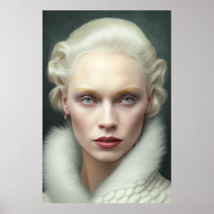 Poster Nordic Woman Portrait Airbrush
