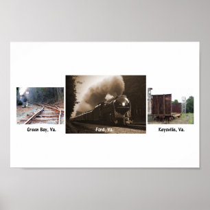 Poster Norfolk and Western 611-The Spirit of Roanoke