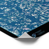 Poster Norfolk Hampton & Virginia Beach Virginia satellit (Coin)