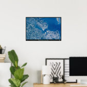 Poster Norfolk Hampton & Virginia Beach Virginia satellit (Bureau à domicile)