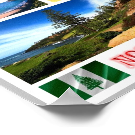 Poster Norfolk Island - Mosaic - (Coin)