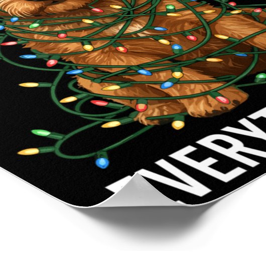 Poster Norfolk Terrier Christmas I'm Fine Everything Is F (Coin)