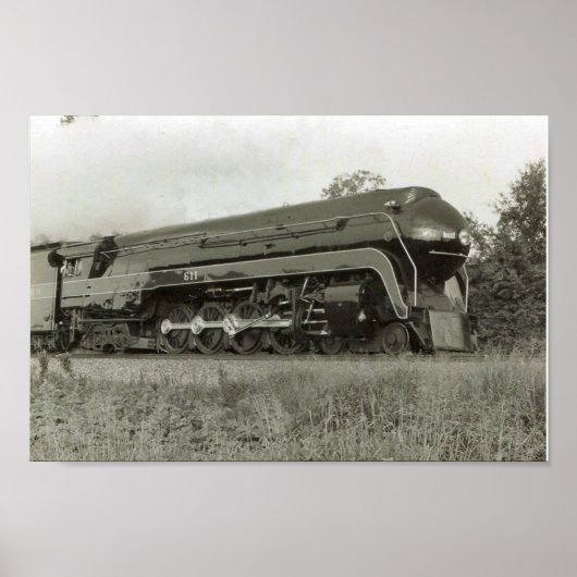 Poster Norfolk & Western 611 (Devant)