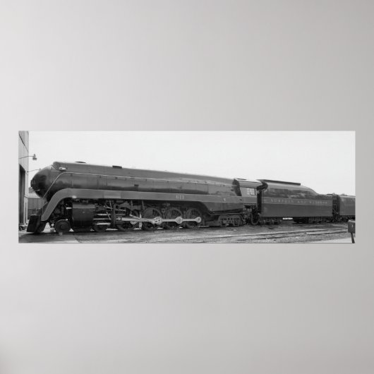 Poster Norfolk & Western Railway's #611 (Devant)