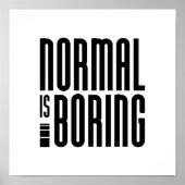 Poster Normal, c'est ennuyeux (Devant)