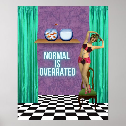 Poster Normal est surévalué Funky & Fun Altered Art (Devant)