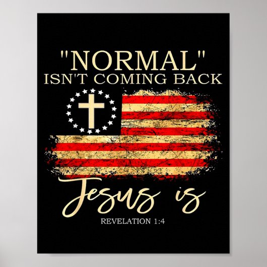 Poster Normal ne revient pas Jésus est Révélation (Devant)