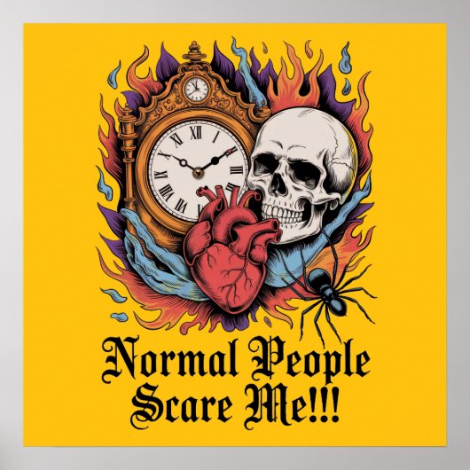 Poster Normal People Scare Me (Devant)
