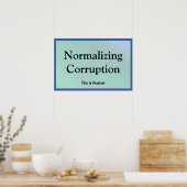 Poster Normalisation de la corruption (Cuisine)