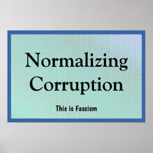 Poster Normalisation de la corruption