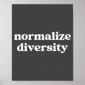 Poster Normaliser la diversité (Devant)