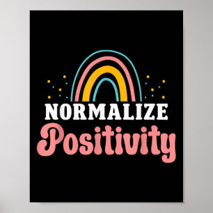 Poster Normaliser la sensibilité Arc-en-ciel Citation drô