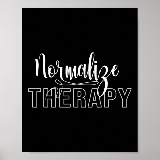 Poster Normaliser l'énoncé de thérapie Soutien Santé ment (Devant)