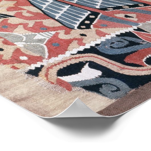 Poster Norman cavalier sur un cheval piébalte (Coin)