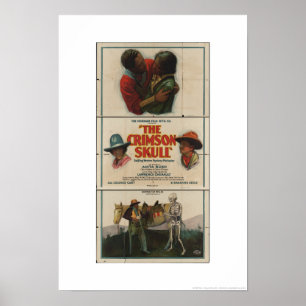 Poster Norman Fil Co. présente l'affiche crâne Crimson