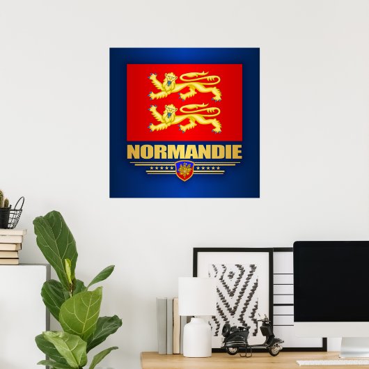 Poster Normandie (Bureau à domicile)