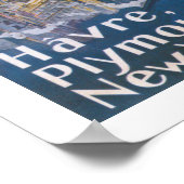 Poster Normandie au port de New York (Coin)