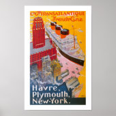 Poster Normandie au port de New York (Devant)