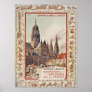 Poster Normandie France Travel