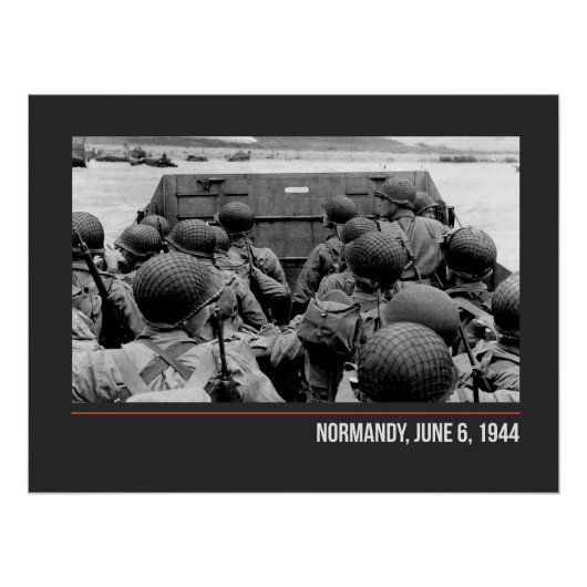 Poster Normandy, June 6, 1944 - WW2 (Devant)