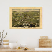 Poster North Berwick ME Panoramic Birdseye View 1877 (Cuisine)