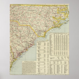 Poster North Carolina and South Carolina 2