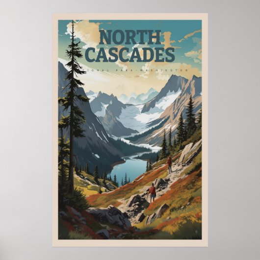 Poster North Cascades (Devant)