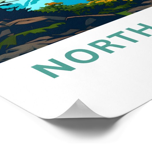 Poster North Cascades Washington Imprimer (Coin)