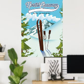 Poster North Conway New Hampshire, pour skier (Bureau à domicile)