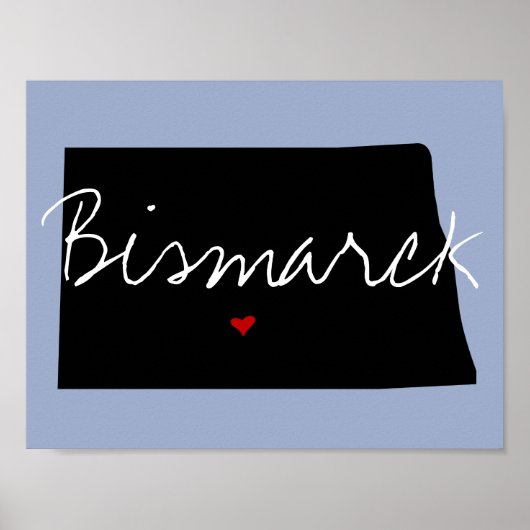 Poster North Dakota Town (Devant)