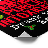 Poster North Le Correctional Public Intoxication Eggnog C (Coin)