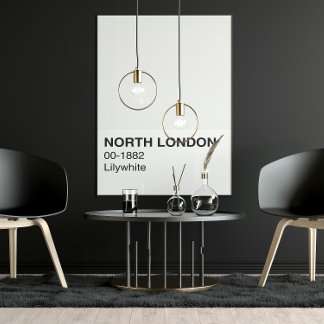 Poster North London Lilywhite - Pleine largeur