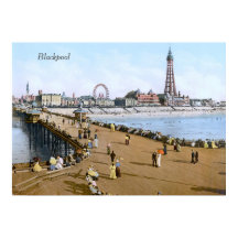 North Pier à Blackpool, Angleterre (vers 1900)