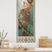 Poster North Star par Alphonse Mucha (Cuisine)