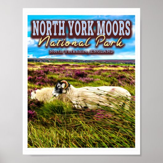 POSTER NORTH YORK MOORS NATIONAL PARK - NORTH YORKSHIRE (Devant)