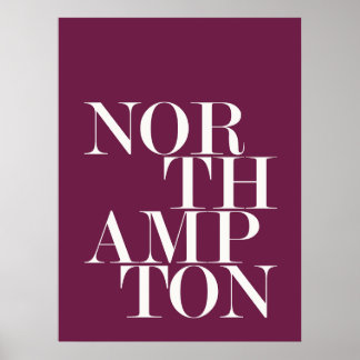 Poster Northampton Royaume-Uni Typographie urbaine Texte 