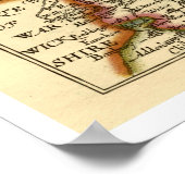 Poster Northamptonshire Comté Angleterre Carte Antiquaire (Coin)